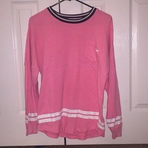 Pink varsity long sleeve